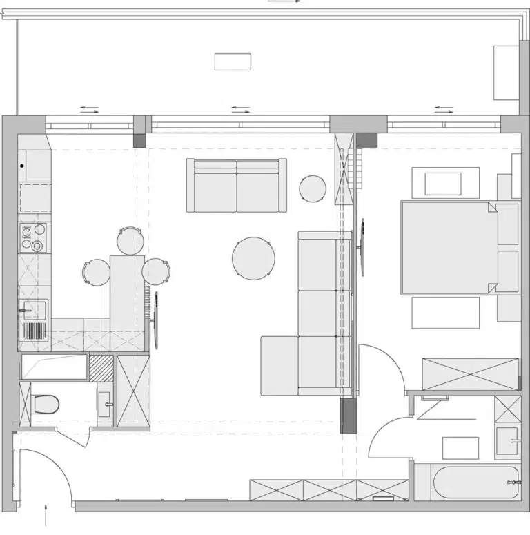 cannes transormation appartement 62m2 plan