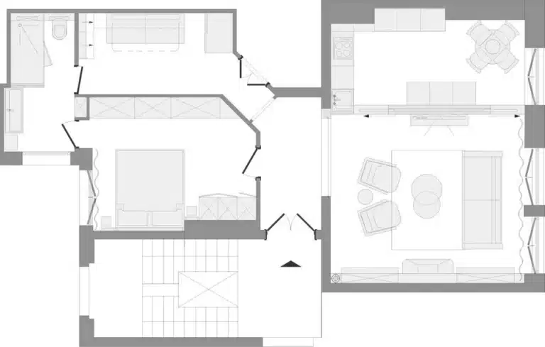 chambiges appartement 72m2 plan