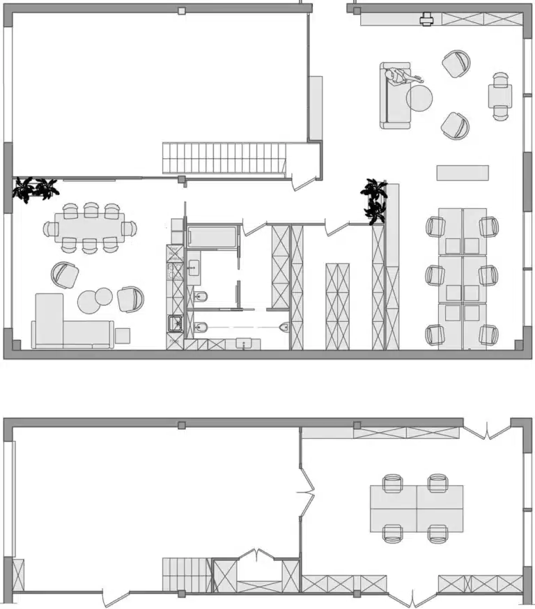 gti creteil bureau 240m2 plan