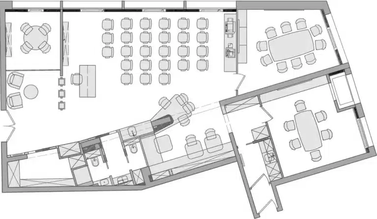 ipharm bureau 130m2 plan