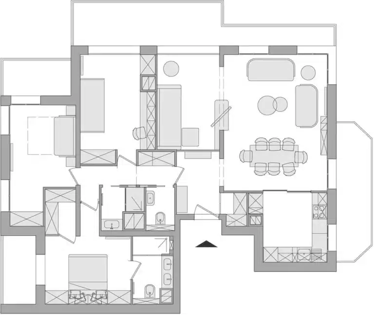 levallois appartement 110m2 plan
