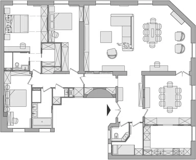 lisbonne appartement 158m2 plan